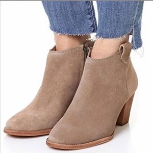 Madewell Billie Suede Block Heel Ankle Boots